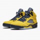 Air Jordan 5 Retro Michigan 2019 AmarilloCollege Navy CQ9541-704 Sko