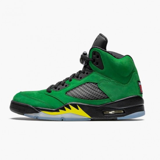 Air Jordan 5 Retro SE Oregon Green Yellow CK6631-307 Sko