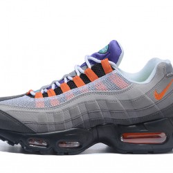 Dame/Herre Nike Air Max 95 OG QS Blacksafety Orangevolt Løper sko 810374-078