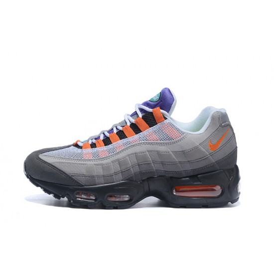 Dame/Herre Nike Air Max 95 OG QS Blacksafety Orangevolt Løper sko 810374-078