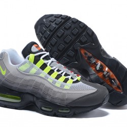 Dame/Herre Nike Air Max 95 OG QS Blacksafety Orangevolt Løper sko 810374-078