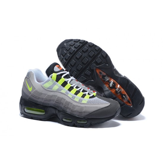 Dame/Herre Nike Air Max 95 OG QS Blacksafety Orangevolt Løper sko 810374-078