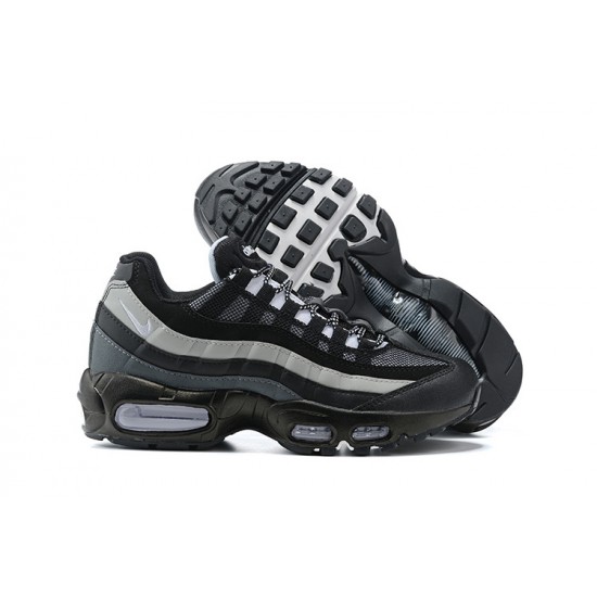 Herre Nike Air Max 95 TT Black Hvit og Grå Løper sko 