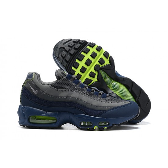 Herre Nike Air Max 95 TT Grå Blå og Black Black Løper sko DA1504-400 