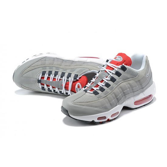 Herre Nike Air Max 95 TT Grå Hvit og Rød Løper sko 