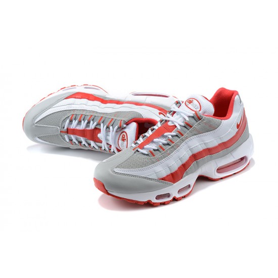 Herre Nike Air Max 95 TT Hvit Rød og Grå Løper sko