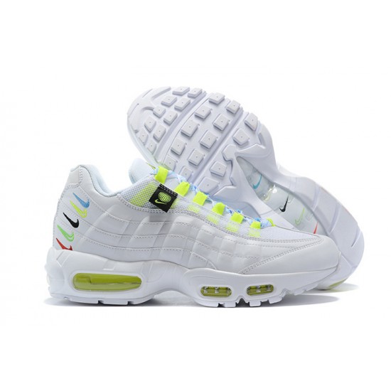 Dame/Herre Nike Air Max 95 TT Worldwide Hvit Gul Løper sko CV9030-100