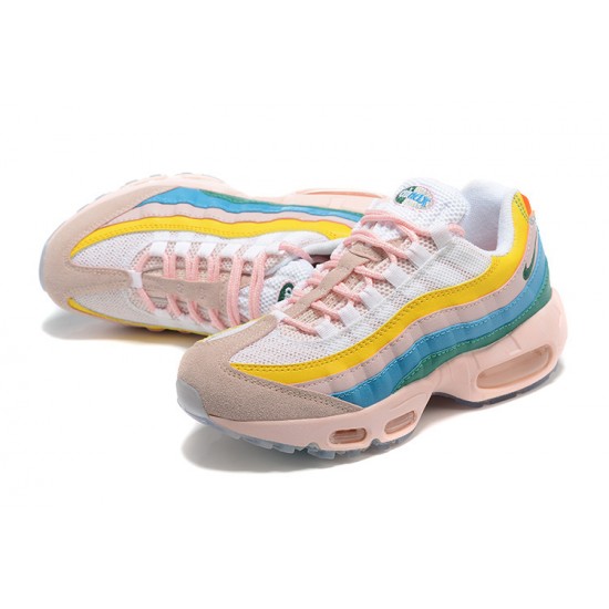 Dame Nike Air Max 95 TT Gul Pink Hvit Løper sko DQ9323-200