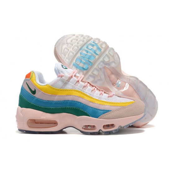 Dame Nike Air Max 95 TT Gul Pink Hvit Løper sko DQ9323-200