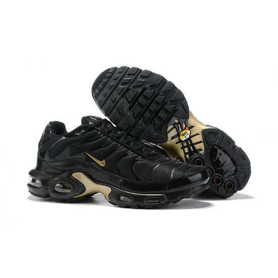 Herre Nike Air Max Plus Tn Black Gull 852630-001 Løper sko