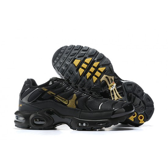 Herre Nike Air Max Plus Tn Black Gull Løper sko