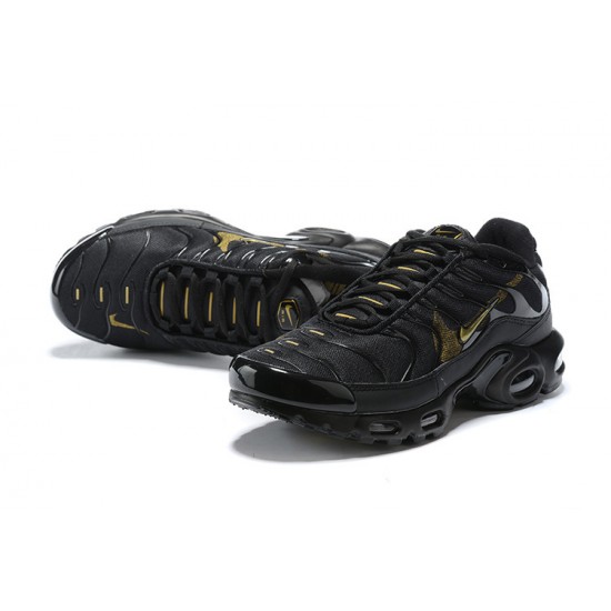 Herre Nike Air Max Plus Tn Black Gull Løper sko