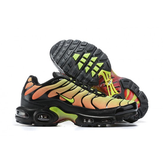 Herre Nike Air Max Plus Tn Black Gul AQ9979-001 Løper sko