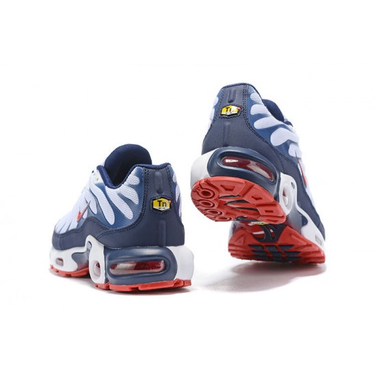 Herre Nike Air Max Plus Tn QS Hvit Blå og Rød Løper sko