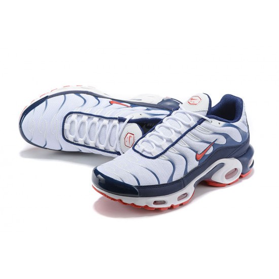 Herre Nike Air Max Plus Tn QS Hvit Blå og Rød Løper sko