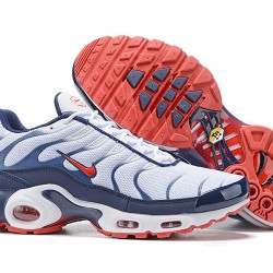 Herre Nike Air Max Plus Tn QS Hvit Blå og Rød Løper sko