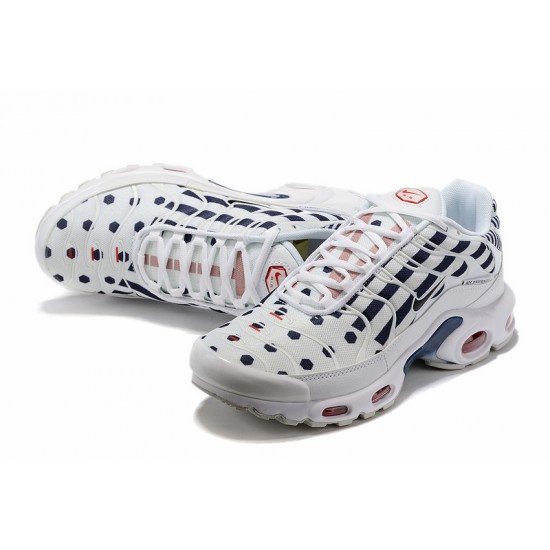 Herre Nike Air Max Plus Tn Hvit Blå CI9103-100 Løper sko