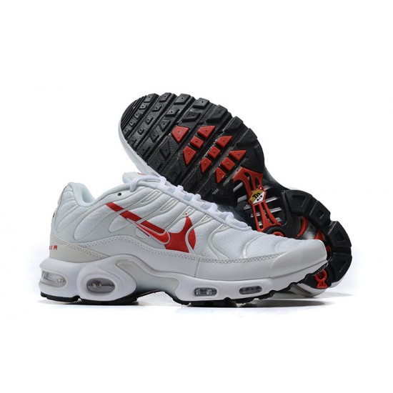 Herre Nike Air Max Plus Tn Hvit Rød CU3454-100 Løper sko