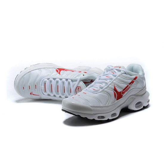 Herre Nike Air Max Plus Tn Hvit Rød CU3454-100 Løper sko