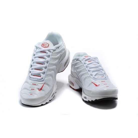 Herre Nike Air Max Plus Tn Hvit Rød CU3454-100 Løper sko