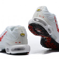 Herre Nike Air Max Plus Tn Hvit Rød CU3454-100 Løper sko