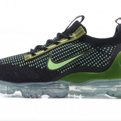 Dame/Herre Nike Air VaporMax 2021 Flyknit Black Grønt DQ7640-001 Løper sko