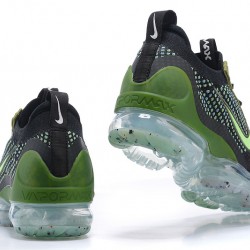 Dame/Herre Nike Air VaporMax 2021 Flyknit Black Grønt DQ7640-001 Løper sko