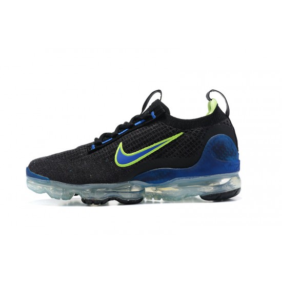 Dame/Herre Nike Air VaporMax 2021 Flyknit Black Grønt og Blå Løper sko