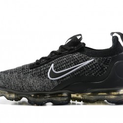 Dame/Herre Nike Air VaporMax 2021 Flyknit Black Grå DC9394-001 Løper sko