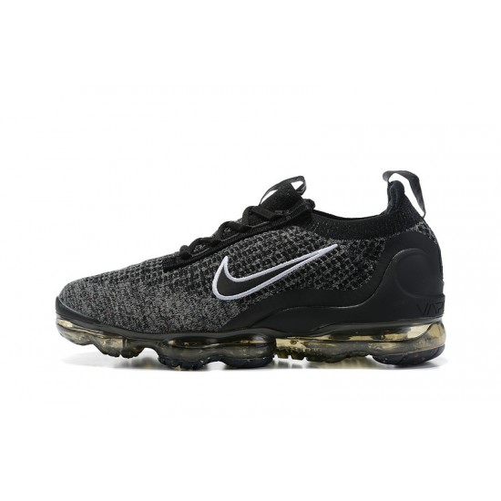 Dame/Herre Nike Air VaporMax 2021 Flyknit Black Grå DC9394-001 Løper sko