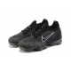 Dame/Herre Nike Air VaporMax 2021 Flyknit Black Grå DC9394-001 Løper sko