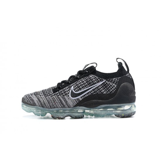 Dame/Herre Nike Air VaporMax 2021 Flyknit Black Grå DH4088-003 Løper sko