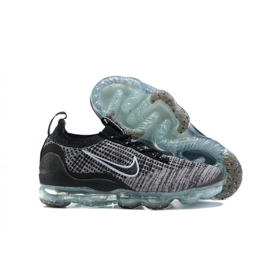 Dame/Herre Nike Air VaporMax 2021 Flyknit Black Grå DH4088-003 Løper sko