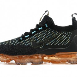 Dame/Herre Nike Air VaporMax 2021 Flyknit Black Orange Løper sko