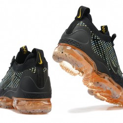 Dame/Herre Nike Air VaporMax 2021 Flyknit Black Orange Løper sko