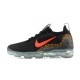 Dame/Herre Nike Air VaporMax 2021 Flyknit Black Rød Løper sko