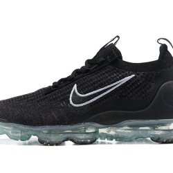 Dame/Herre Nike Air VaporMax 2021 Flyknit Black Hvit DC4112-002 Løper sko