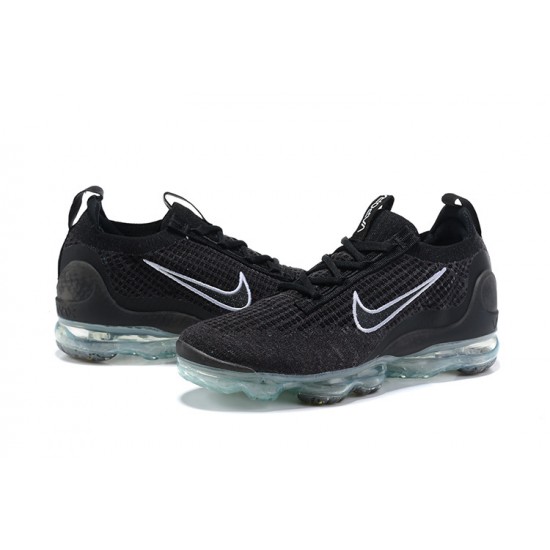 Dame/Herre Nike Air VaporMax 2021 Flyknit Black Hvit DC4112-002 Løper sko