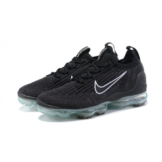 Dame/Herre Nike Air VaporMax 2021 Flyknit Black Hvit DC4112-002 Løper sko