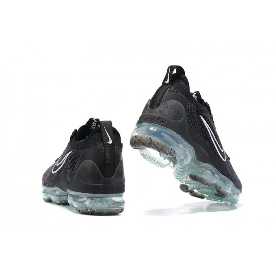 Dame/Herre Nike Air VaporMax 2021 Flyknit Black Hvit DC4112-002 Løper sko