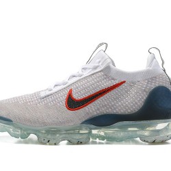 Dame/Herre Nike Air VaporMax 2021 Flyknit Blå Rød  DC9454-100 Løper sko