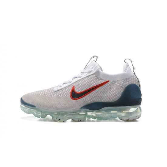 Dame/Herre Nike Air VaporMax 2021 Flyknit Blå Rød  DC9454-100 Løper sko