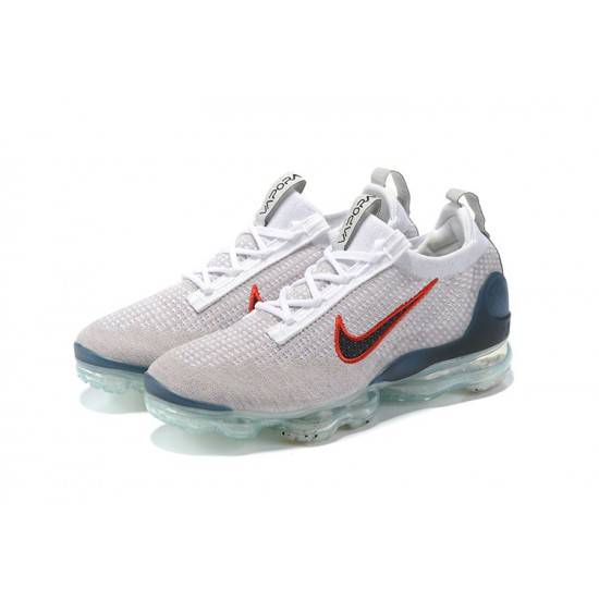 Dame/Herre Nike Air VaporMax 2021 Flyknit Blå Rød  DC9454-100 Løper sko