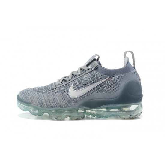 Dame/Herre Nike Air VaporMax 2021 Flyknit Grå Blå DH4084-400 Løper sko