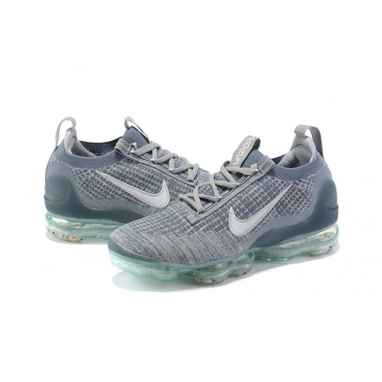 Dame/Herre Nike Air VaporMax 2021 Flyknit Grå Blå DH4084-400 Løper sko