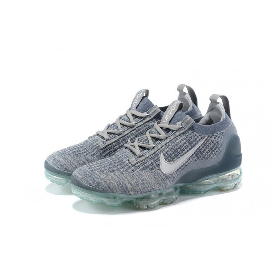 Dame/Herre Nike Air VaporMax 2021 Flyknit Grå Blå DH4084-400 Løper sko