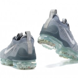 Dame/Herre Nike Air VaporMax 2021 Flyknit Grå Blå DH4084-400 Løper sko