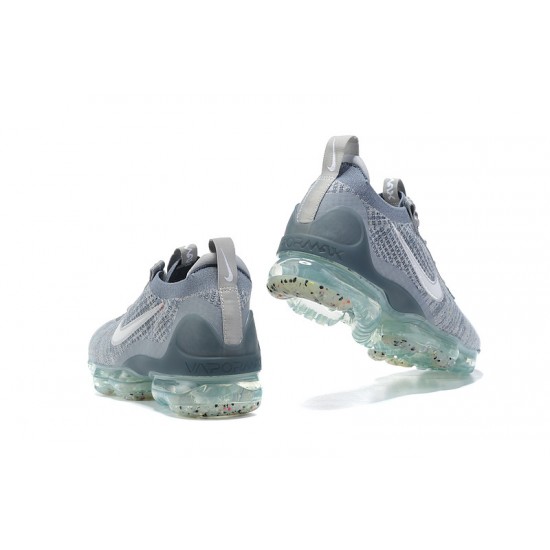 Dame/Herre Nike Air VaporMax 2021 Flyknit Grå Blå DH4084-400 Løper sko