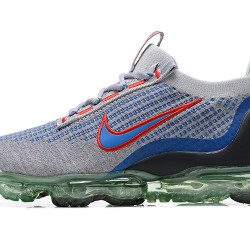 Dame/Herre Nike Air VaporMax 2021 Flyknit Grå Blå DX3368-700 Løper sko