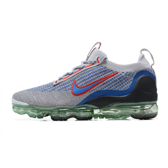 Dame/Herre Nike Air VaporMax 2021 Flyknit Grå Blå DX3368-700 Løper sko